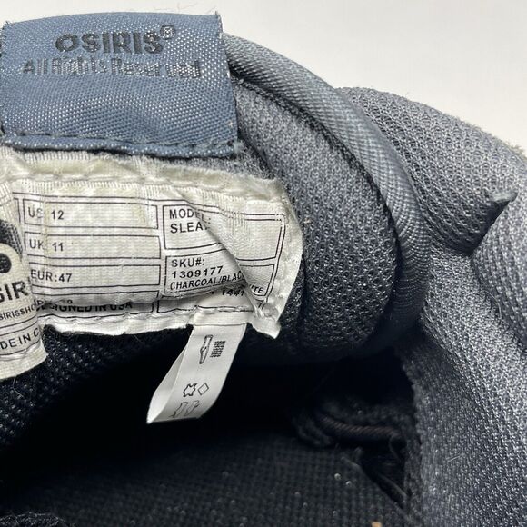 Osiris Sleak Sneakers Mens 12 Gray Suede Mesh Skateboarding Skate Grunge Shoes - Picture 13 of 16